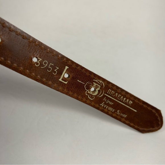 BRAEMAR leather belt L - Picture 3 of 5